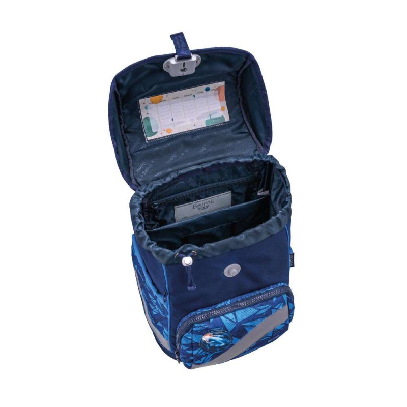 BELMIL Schulranzen SMARTY PLUS Set 5tlg -Glacier Blue offen