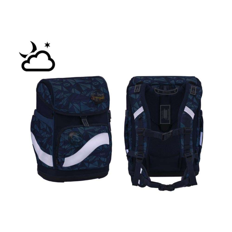 BELMIL Schulranzen SMARTY PLUS Set 5tlg -Glacier Blue reflektierend