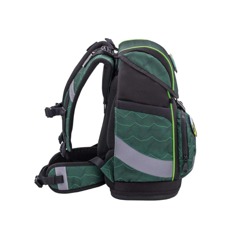BELMIL Schulranzen SMARTY PLUS Set 5tlg -Twist of Lime seitlich