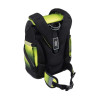 BELMIL Schulranzen SMARTY PLUS Set 5tlg - Black Green Rückansicht mit Tragegurten oben