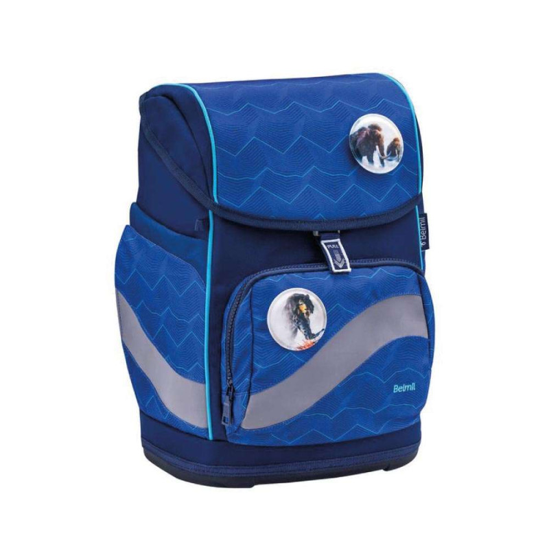 BELMIL Schulranzen SMARTY PLUS Set 5tlg - Estate Blue seitliche Front