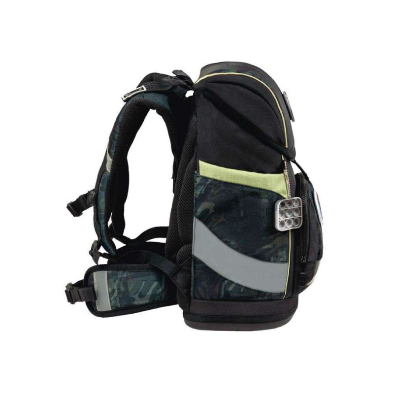 BELMIL Schulranzen SMARTY PLUS Set 5tlg - Grey Stone seitlich