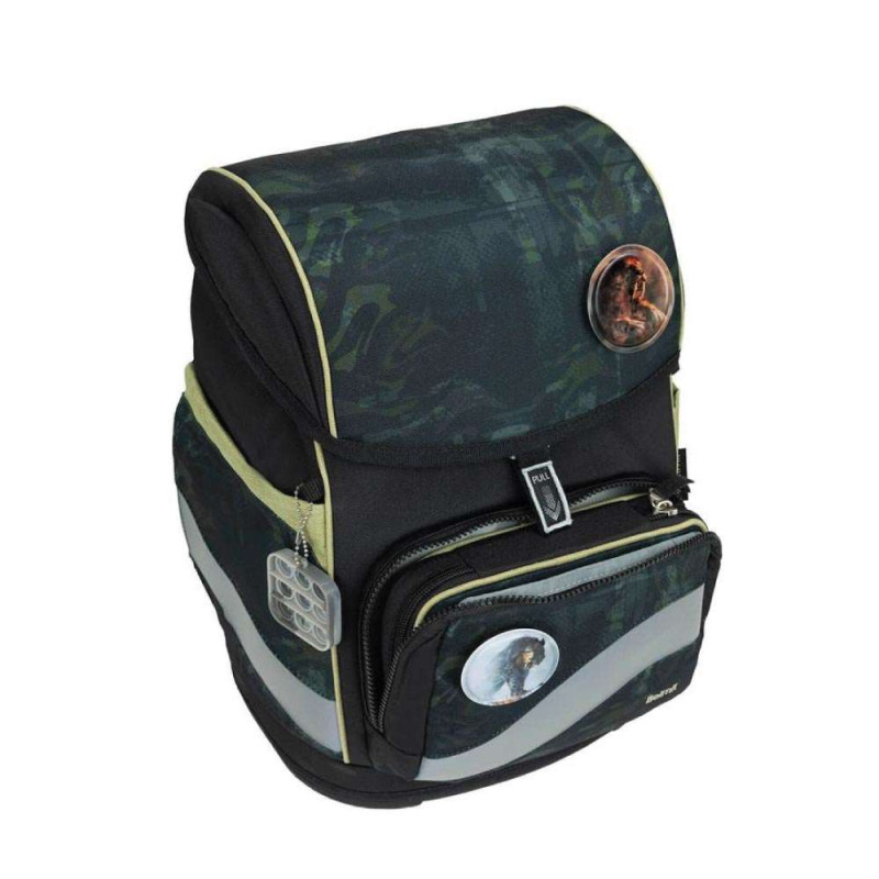 BELMIL Schulranzen SMARTY PLUS Set 5tlg - Grey Stone Brotdosenfach