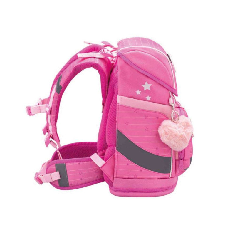 BELMIL Schulranzen SMARTY PLUS Set 5 tlg - Candy seitlich