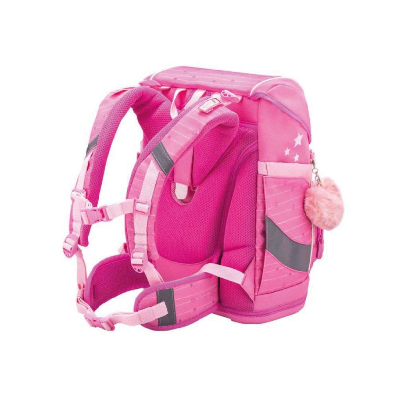 BELMIL Schulranzen SMARTY PLUS Set 5 tlg - Candy seitliche Rückansicht