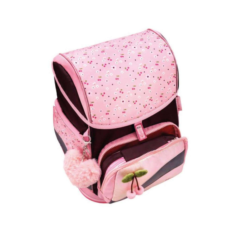 BELMIL Schulranzen SMARTY PLUS Set 5 tlg - Cherry Blossom Brotdosenfach