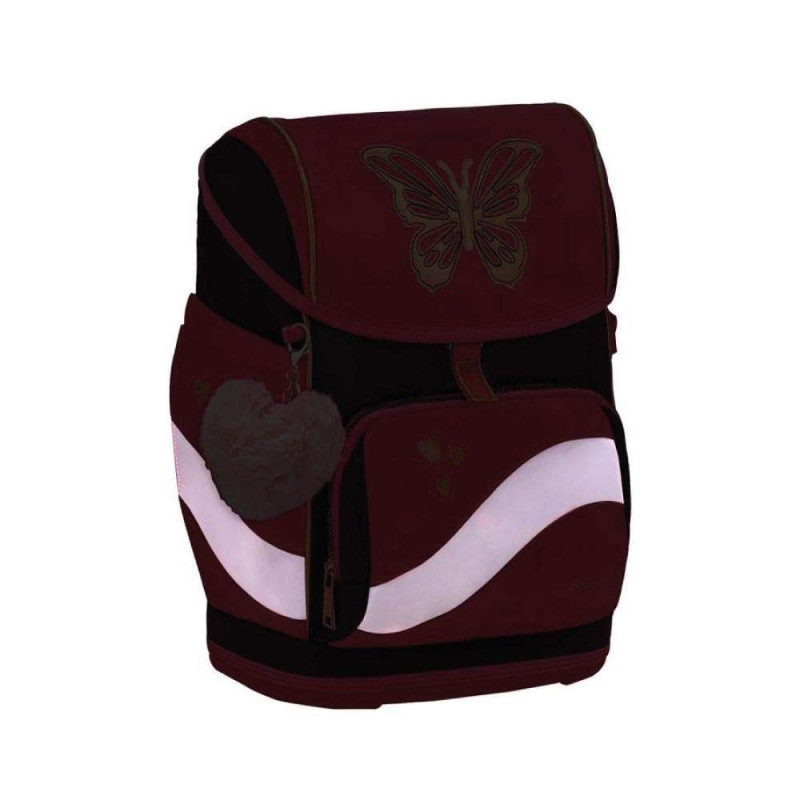 BELMIL Schulranzen SMARTY PLUS Set 5 tlg - Coral reflektierend