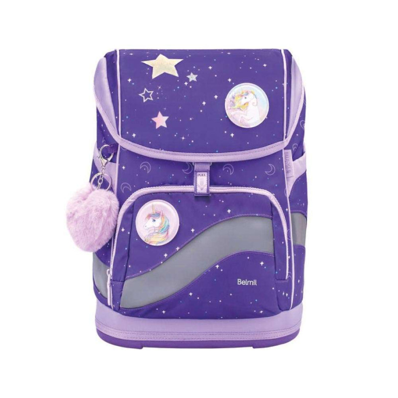BELMIL Schulranzen SMARTY PLUS Set 5 tlg - Dahlia Front