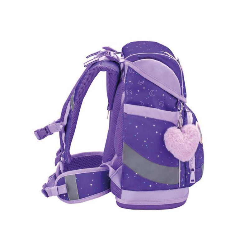 BELMIL Schulranzen SMARTY PLUS Set 5 tlg - Dahlia seitlich