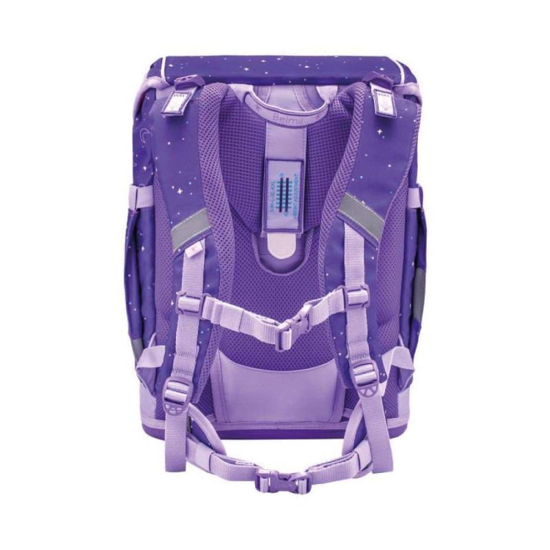 BELMIL Schulranzen SMARTY PLUS Set 5 tlg - Dahlia Rückansicht