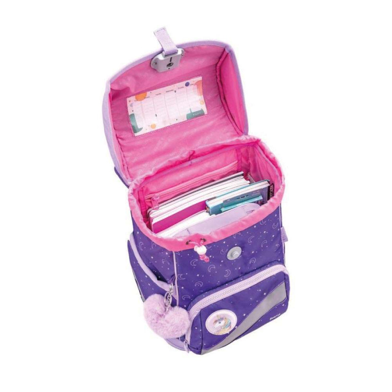 BELMIL Schulranzen SMARTY PLUS Set 5 tlg - Dahlia offen