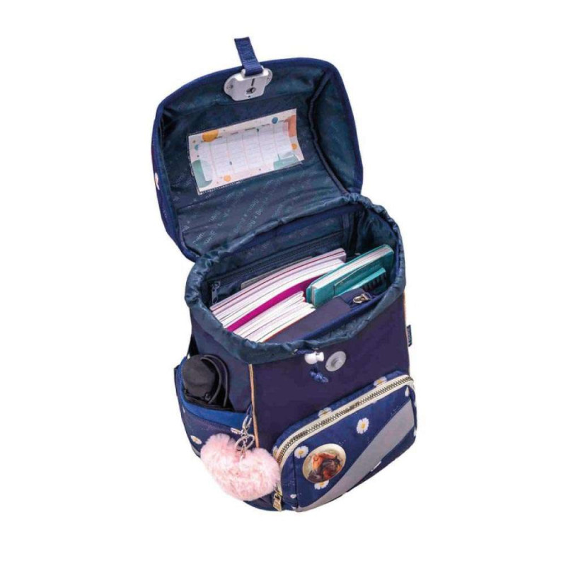 BELMIL Schulranzen SMARTY PLUS Set 5 tlg - Daisy offen