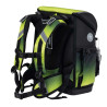 BELMIL Schulranzen COMPACT PLUS Set 5 tlg -Black Green seitliche Rückansicht