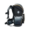 BELMIL Schulranzen COMPACT PLUS Set 5 tlg -Black Grey seitlich