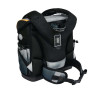 BELMIL Schulranzen COMPACT PLUS Set 5 tlg -Black Grey Rückansicht mit Tragegurt oben