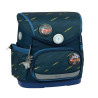 BELMIL Schulranzen COMPACT PLUS Set 5 tlg - Orion Blue seitliche Front