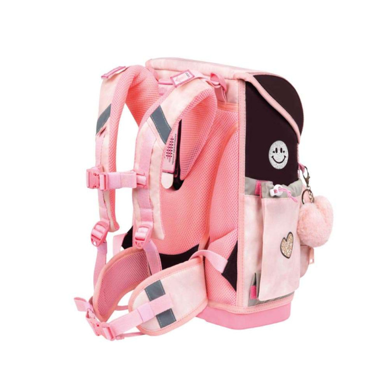 BELMIL Schulranzen COMPACT PLUS Set 5 tlg - Glam seitliche Rückansicht