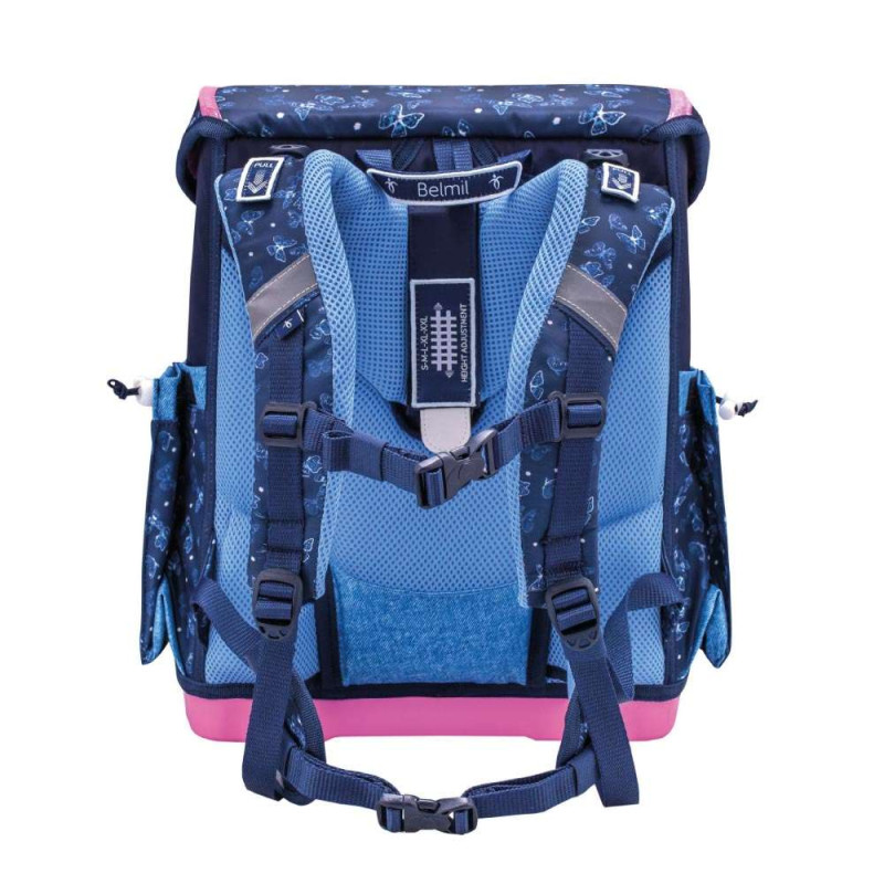 BELMIL Schulranzen COMPACT PLUS Set 5 tlg - Sapphire Rückansicht