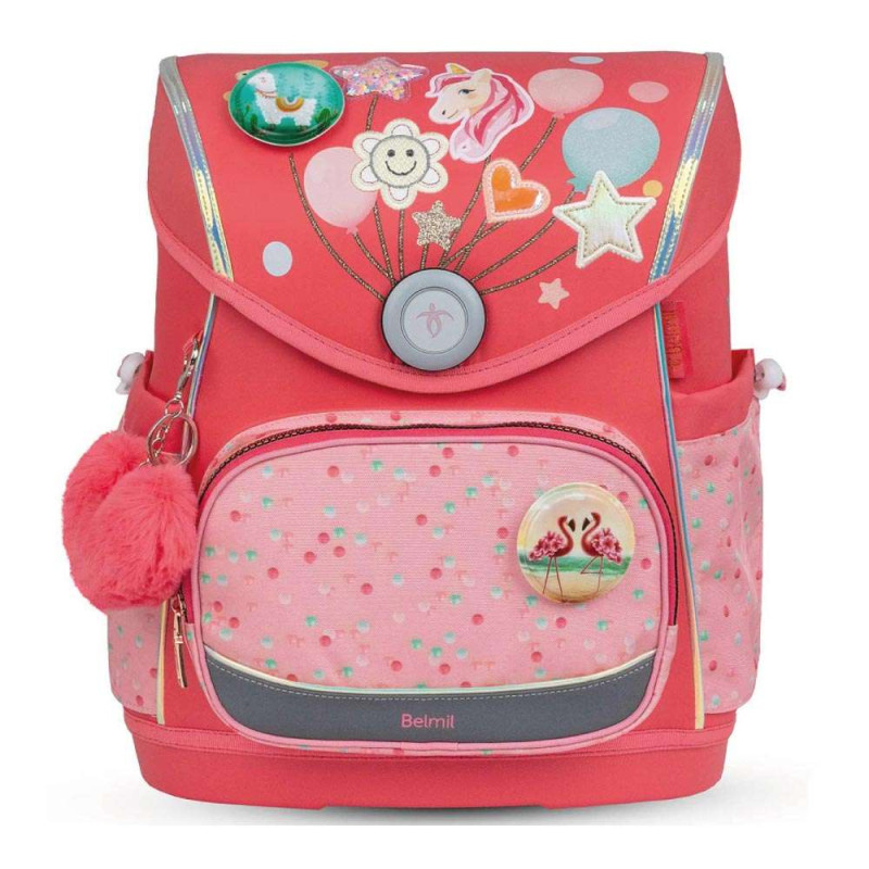 BELMIL Schulranzen COMPACT PLUS Set 5 tlg - Rose Quartz Front