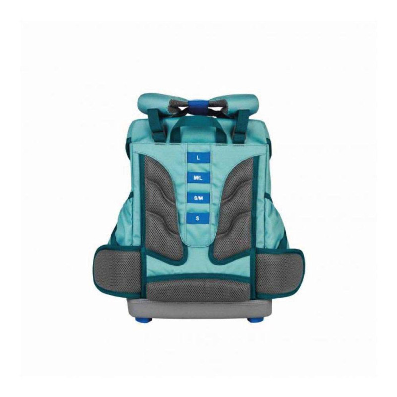 FINKIND Schulranzen BUDDY CLASSIC -  Deep Teal Rückansicht mit Größenanzeige