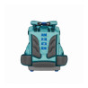 FINKIND Schulranzen BUDDY CLASSIC -  Deep Teal Rückansicht mit Größenanzeige