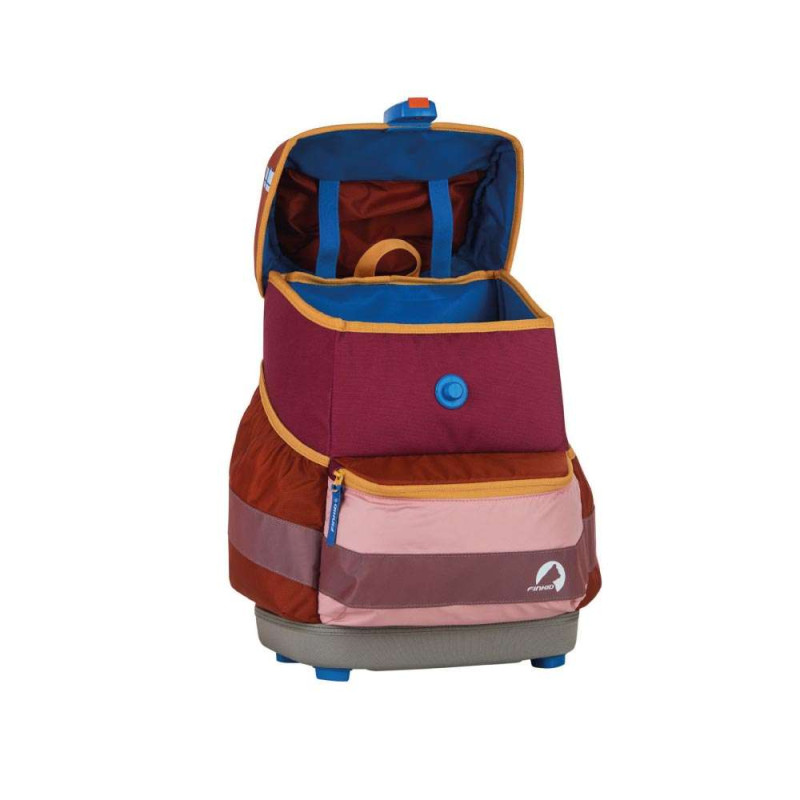 FINKID Schulranzen EKO SPORT 4 tlg - berry mix offen Front