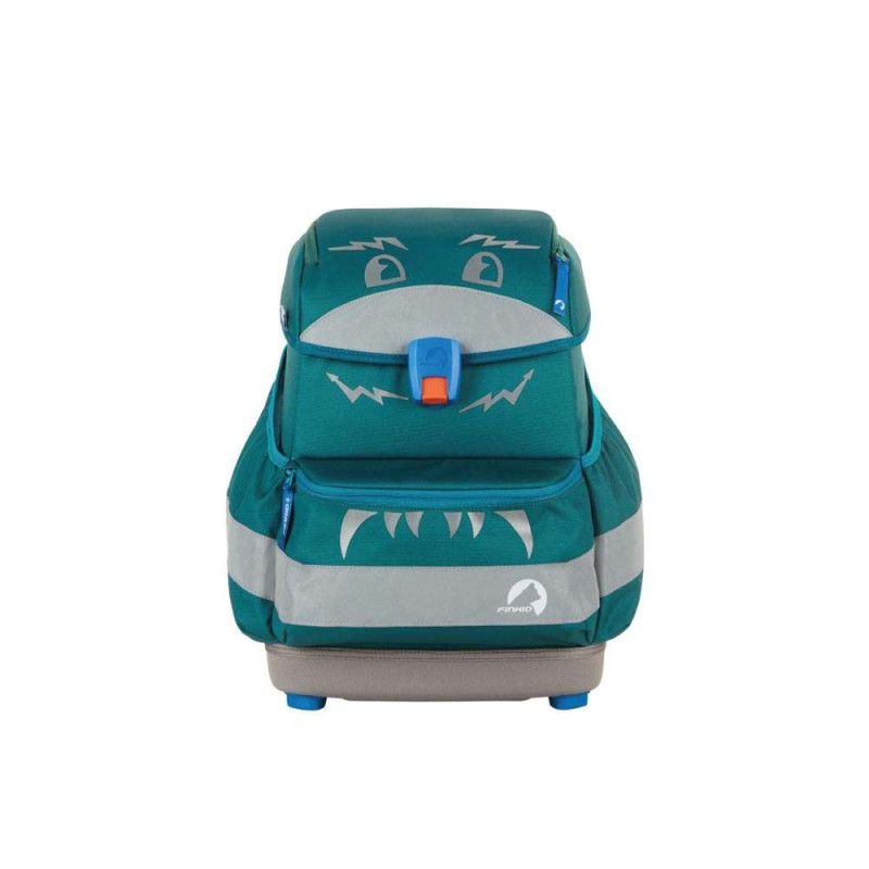 FINKID Schulranzen EKO SPORT 4 tlg - deep jungle/mosaic beklebt mit Buddy Sticker