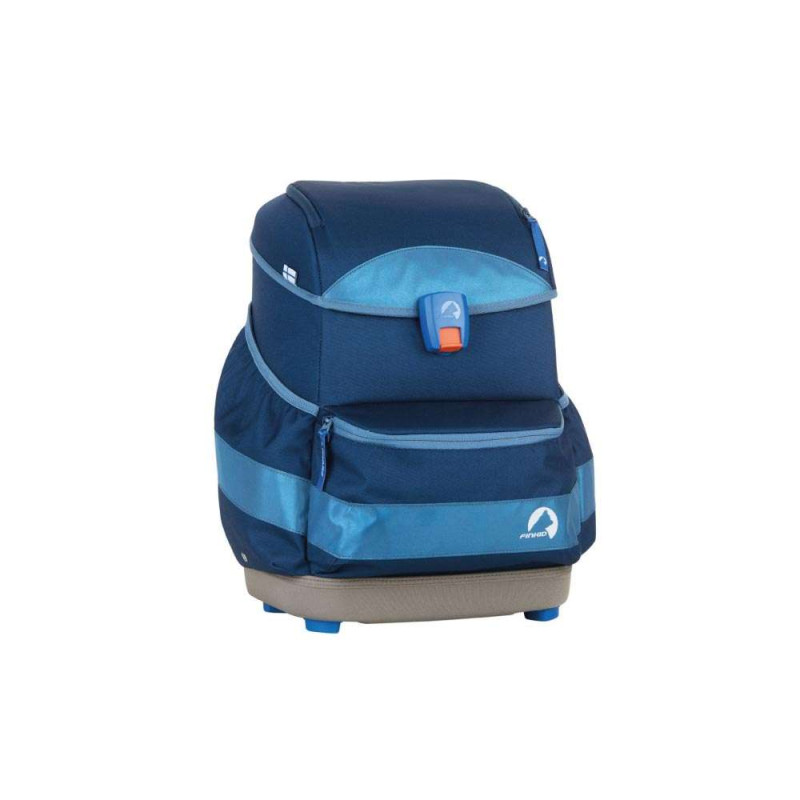 FINKID Schulranzen EKO SPORT 4 tlg - denim/dove seitliche Front
