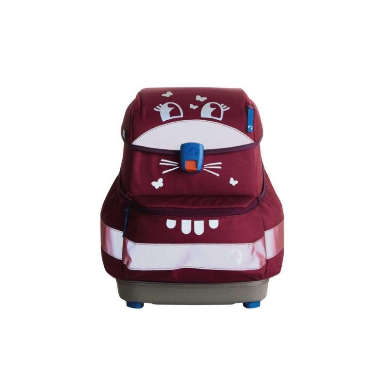 FINKID Schulranzen EKO SPORT 4 tlg - wild berry/purple reflektierende Buddy Sticker