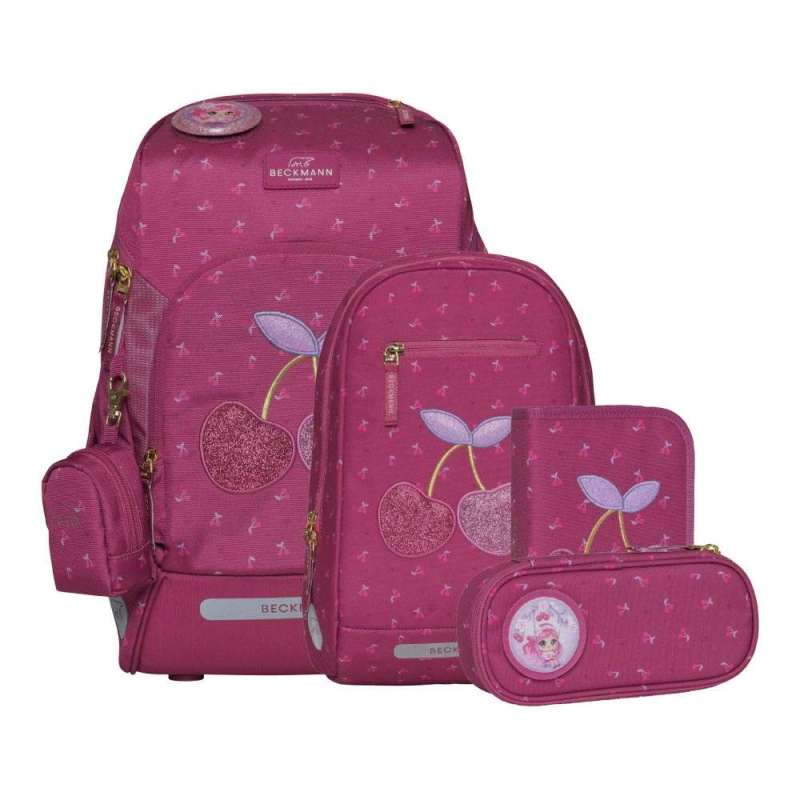 BECKMANN Schulranzen Active Air FLX 6 tlg - Cherry