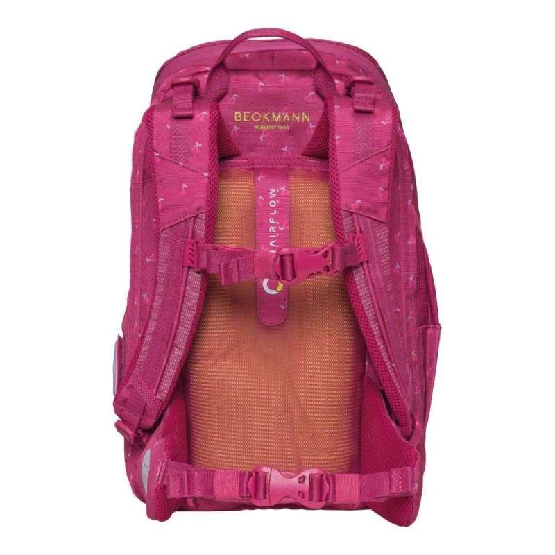 BECKMANN Schulranzen Active Air FLX 6 tlg - Cherry Rückansicht