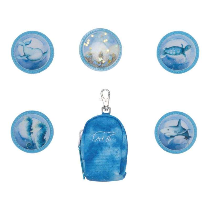 BECKMANN Schulranzen Active Air FLX 6 tlg - Ocean Buttons