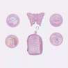 BECKMANN Schulranzen Active Air FLX 6 tlg - Rosie Buttons