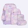 BECKMANN Schulranzen Active Air FLX 6 tlg - Unicorn Princess Purple