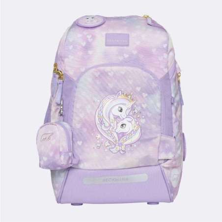 BECKMANN Schulranzen Active Air FLX 6 tlg - Unicorn Princess Purple Front