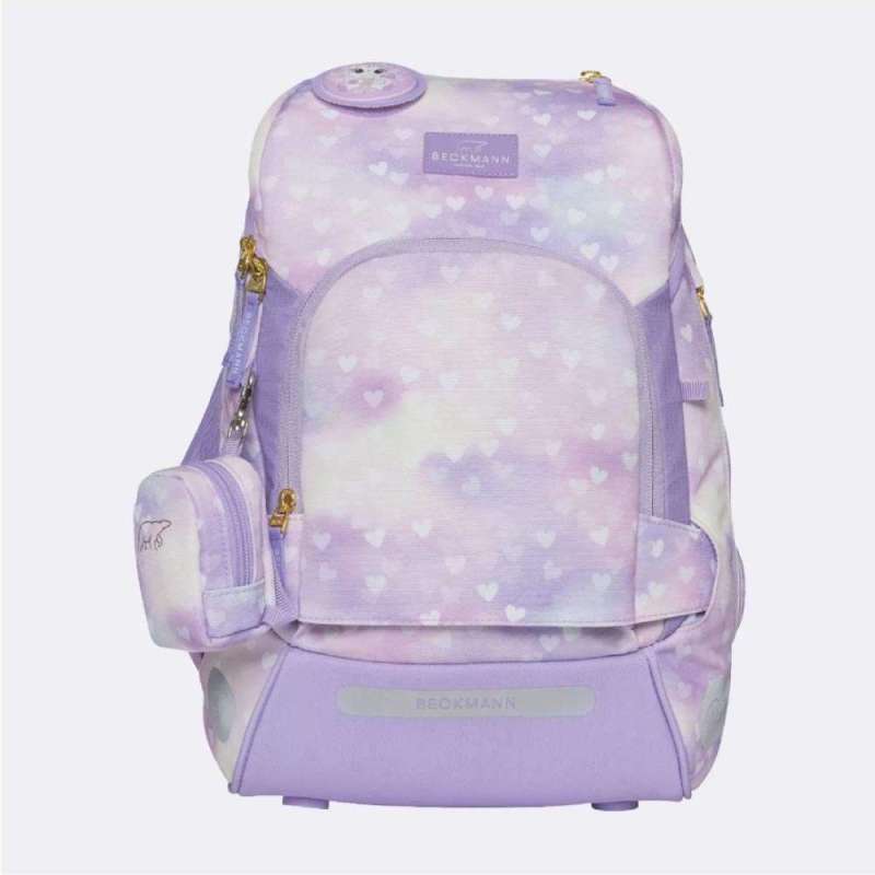 BECKMANN Schulranzen Active Air FLX 6 tlg - Unicorn Princess Purple Front neutral