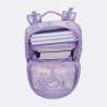 BECKMANN Schulranzen Active Air FLX 6 tlg - Unicorn Princess Purple oberes Fach geöffnet gefüllt