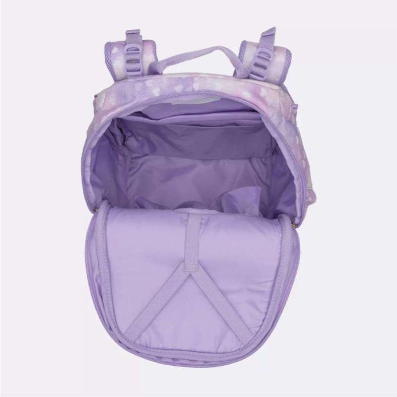 BECKMANN Schulranzen Active Air FLX 6 tlg - Unicorn Princess Purple oberes Fach geöffnet leer