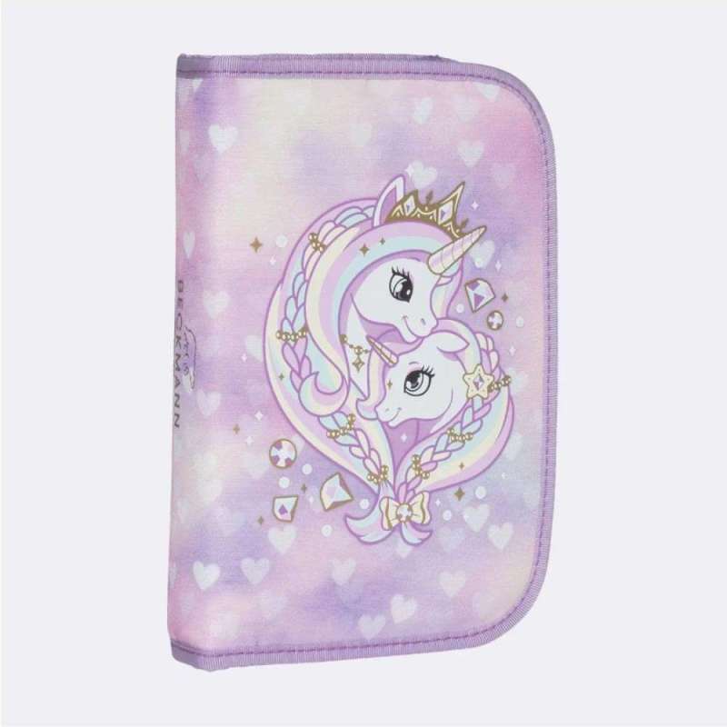 BECKMANN Schulranzen Active Air FLX 6 tlg - Unicorn Princess Purple Schüleretui