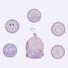 BECKMANN Schulranzen Active Air FLX 6 tlg - Unicorn Princess Purple Buttons