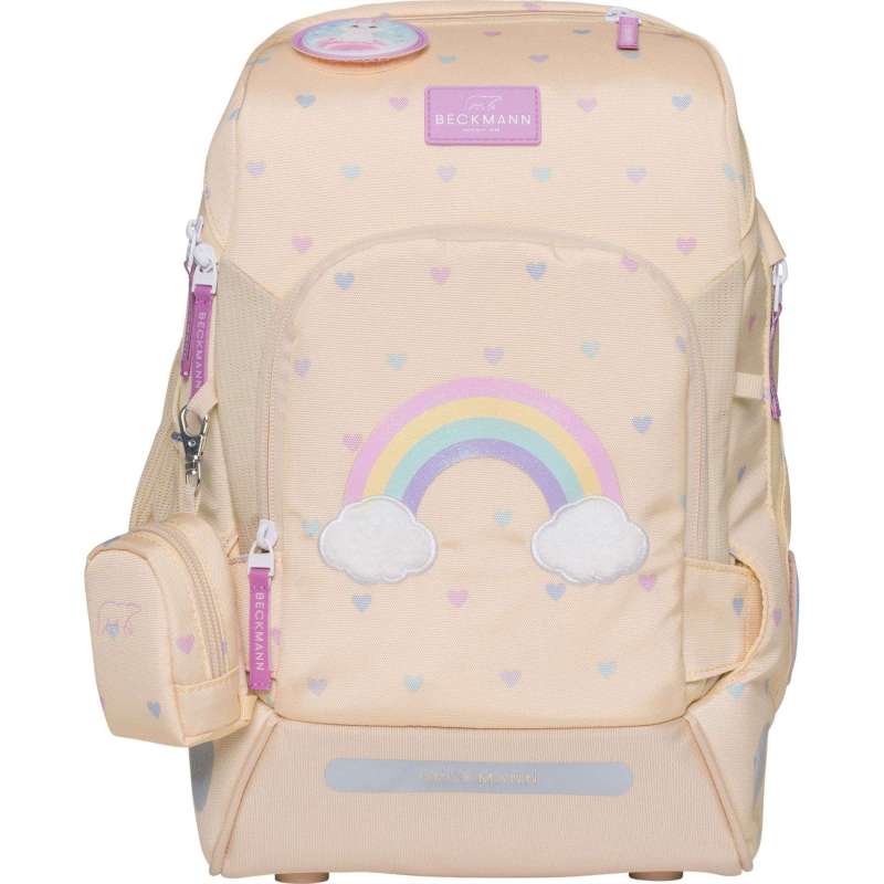 BECKMANN Schulranzen Active Air FLX 6 tlg - Yellow Rainbow Front