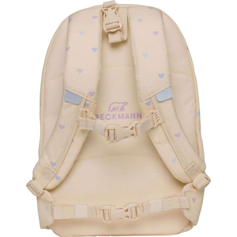 BECKMANN Schulranzen Active Air FLX 6 tlg - Yellow Rainbow Brottasche Rückansicht