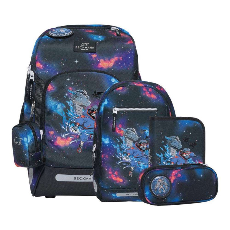 BECKMANN Schulranzen ACTIVE AIR FLX 6 tlg - Ninja