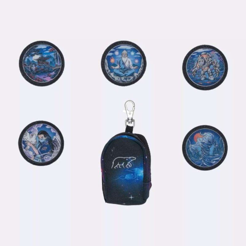 BECKMANN Schulranzen ACTIVE AIR FLX 6 tlg - Ninja Buttons