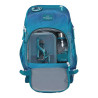 BECKMANN Schulranzen ACTIVE AIR FLX 6 tlg - Racing Front geöffnet