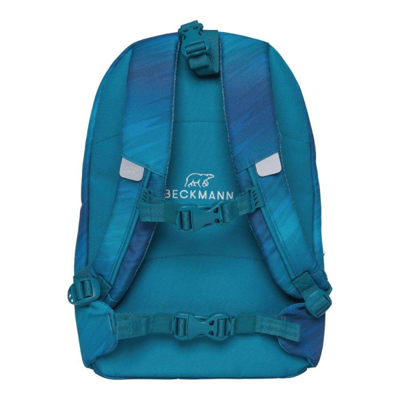 BECKMANN Schulranzen ACTIVE AIR FLX 6 tlg - Racing Brottasche Rückansicht