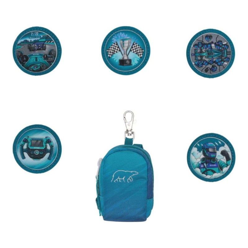 BECKMANN Schulranzen ACTIVE AIR FLX 6 tlg - Racing Buttons