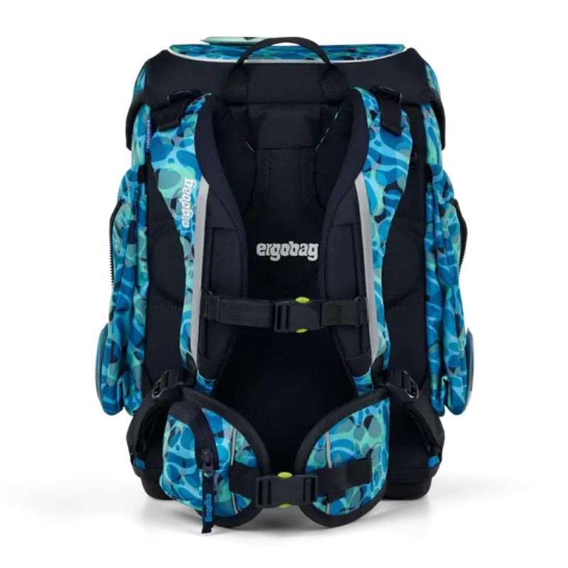 ERGOBAG Schulranzen Set 5 tlg CUBO - AbtauchBär Rückansicht