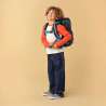 ERGOBAG Schulranzen Set 5 tlg CUBO - Bärdetektiv Kind mit Schulranzen Front