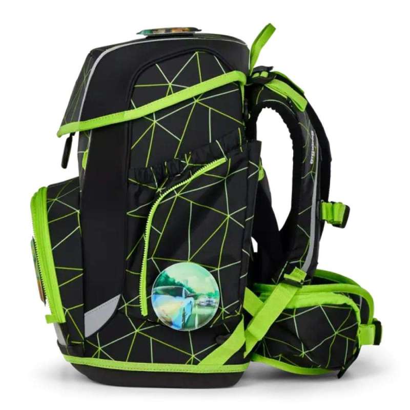 ERGOBAG Schulranzen Set 5 tlg CUBO - CyBär Race linke Seite